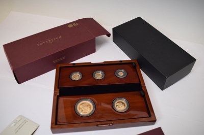 Lot 118 - Elizabeth II Royal Mint 'Sovereign Collection' five coin gold proof set, 2017