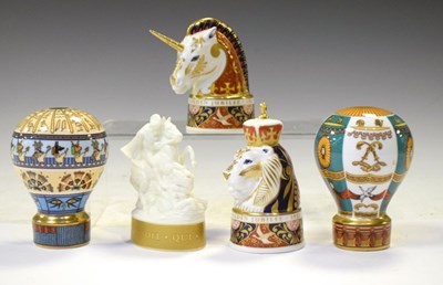 Lot 362 - Royal Worcester - Five limited edition candle snuffers