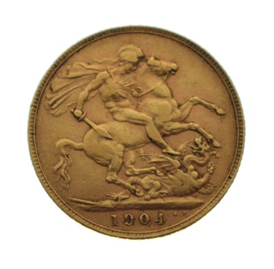 Lot 114 - Edward VII gold sovereign, 1904