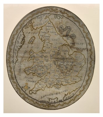 Lot 184 - George III sampler, worked by A.M. Mills 1788