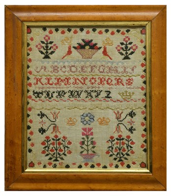 Lot 187 - Early 19th century Scottish needlework sampler