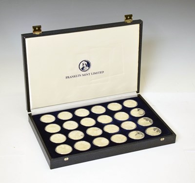 Lot 224 - Franklin Mint 'The Winston Churchill Silver Medal Collection'