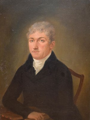 Lot 515 - Early 19th century English School, portrait of a gentleman.