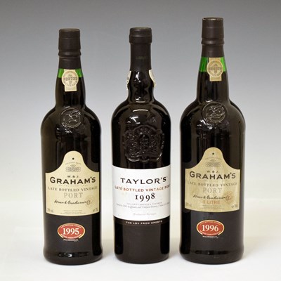 Lot 466 - Graham's LBV port, 1995 & 1996, and Taylor's LBV port 1998