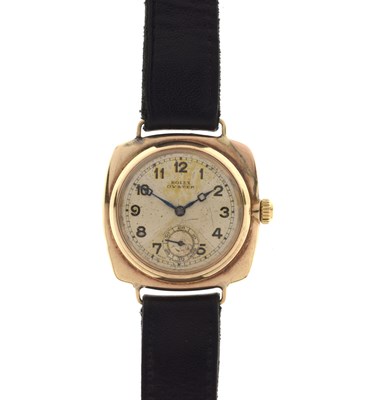 Lot 49 - Rolex Oyster - 1930s 9ct gold cased wristwatch, ref. 260554/1925