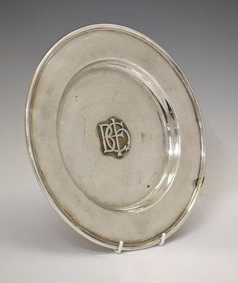 Lot 109 - Elizabeth II silver alms dish