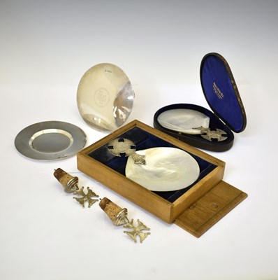 Lot 125 - A collection of ecclesiastical accessories