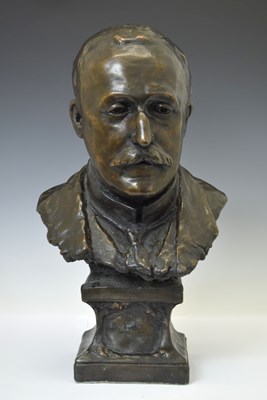 Lot 192 - Bronze portrait bust of Paul Bush