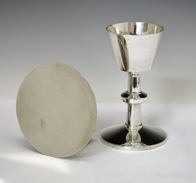 Lot 116 - Elizabeth II silver communion chalice or cup and paten