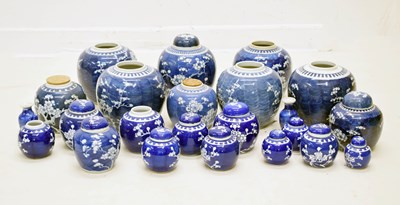 Lot 423 - Collection of Chinese blue and white porcelain ginger jars