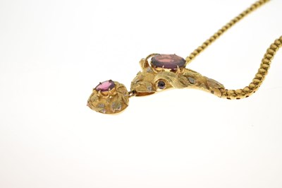 Lot 30 - 19th century Indian serpent necklace