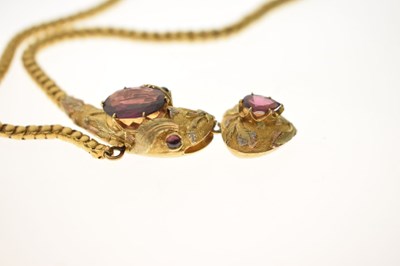 Lot 30 - 19th century Indian serpent necklace