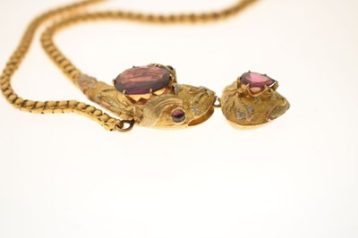 Lot 30 - 19th century Indian serpent necklace