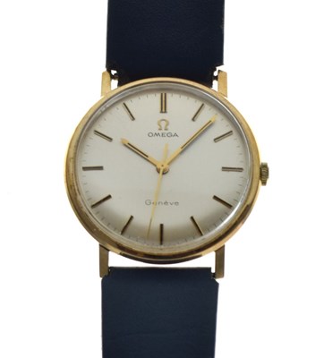 Lot 94 - Omega - Gentleman's Genève 9ct gold cased wristwatch