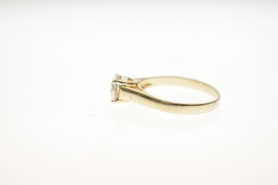 Lot 2 - Diamond solitaire 18ct yellow gold ring