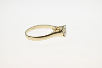 Lot 2 - Diamond solitaire 18ct yellow gold ring