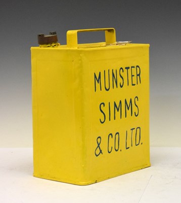 Lot 613 - Motoring Interest - Vintage Munster Simms & Co. Ltd petrol can