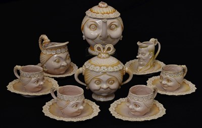 Lot 225 - Attributed to Schafer & Vater - German porcelain novelty part tea service