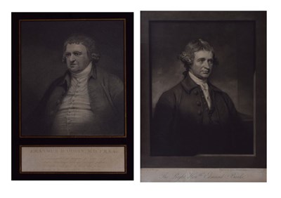 Lot 472 - Two 18th Century engravings of Burke and Erasmus Darwin