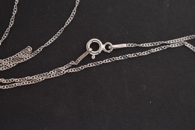 Lot 27 - Opal white metal pendant