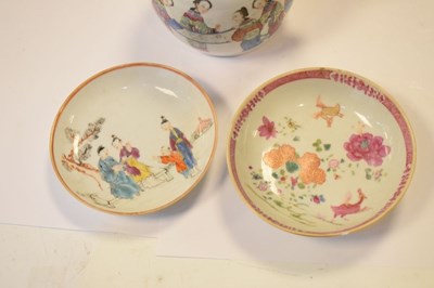Lot 340 - Chinese Canton famille rose teapot or wine pot, etc.