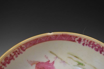 Lot 340 - Chinese Canton famille rose teapot or wine pot, etc.