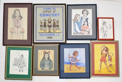 Lot 363 - (Violet) Fay Pomerance (1912-2001) - Assorted studies of children