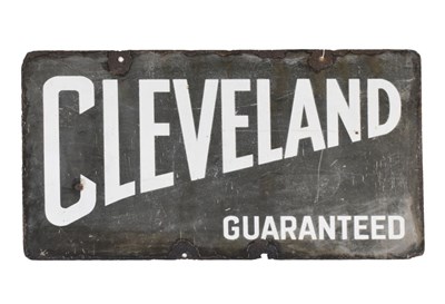 Lot 313 - Cleveland Guaranteed enamel sign