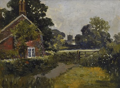 Lot 313 - Campbell Archibald Mellon, ROI, RBA (British, 1876-1955) - Oil on panel - Hopton Nr Gorleston