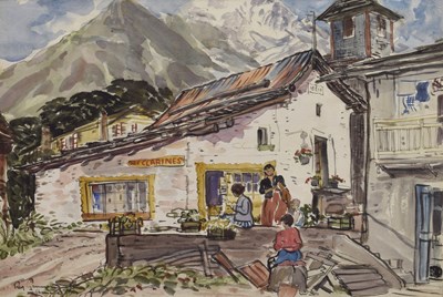 Lot 643 - Reginald William ('Reg') Gammon, RWA, ROI (British, 1894-1987) - Watercolour - Chamonix