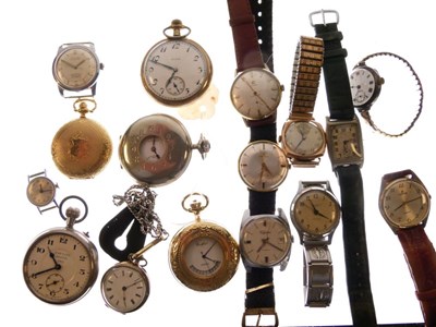 Lot 104 - Assorted collection of 20th Century wrist and pocket watches