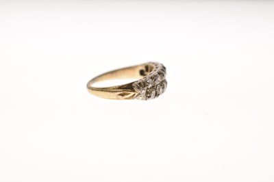 Lot 15 - Early 19th century diamond two-row half eternity ring