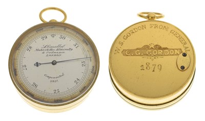 Lot 119 - General Gordon Interest - Victorian compensated pocket barometer