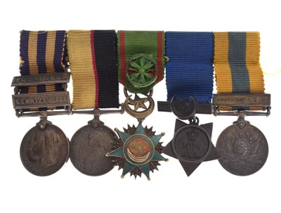 Lot 107 - Victorian African campaigns miniature medal group
