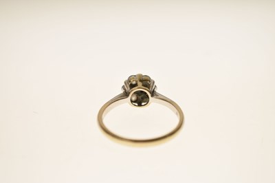 Lot 16 - Diamond 18ct white gold flower head ring
