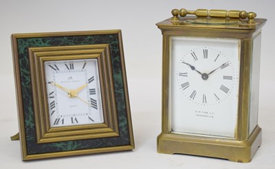 Lot 688 - Richard & Cie carriage timepiece and Matthew Norman desk clock