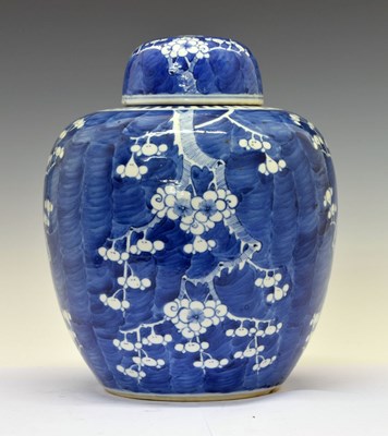 Lot 351 - Chinese blue and white porcelain ginger jar