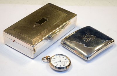 Lot 156 - Silver cigarette case
