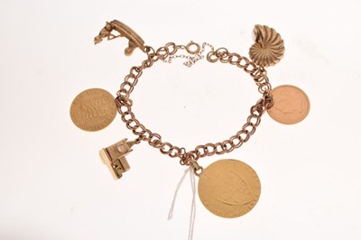 Lot 30 - 9ct gold charm bracelet