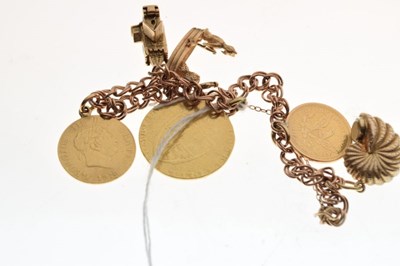 Lot 30 - 9ct gold charm bracelet