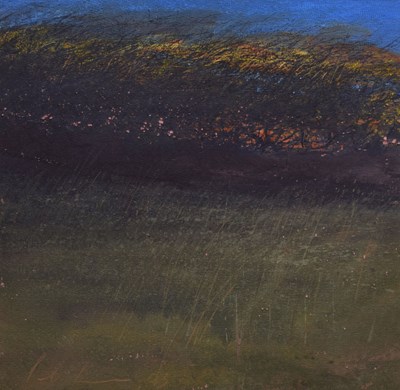 Lot 676 - Paul Lewin (British, b.1967) - Mixed media - 'Sunset Behind Willows'
