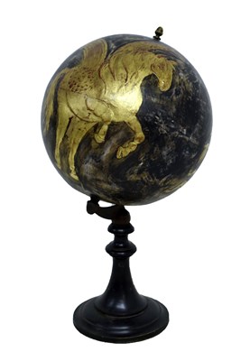 Lot 291 - Parcel gilt globe and stand