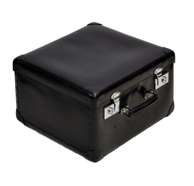 Lot 292 - Vintage 'Globe-Trotter' black suitcase