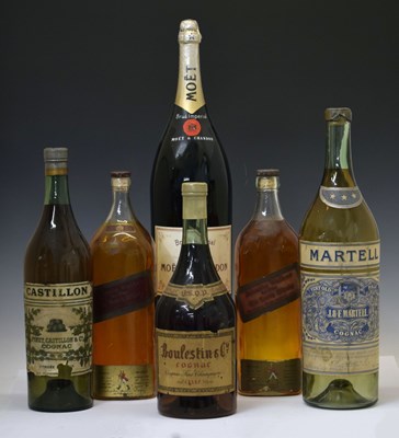 Lot 301 - Six large glass dummy display bottles