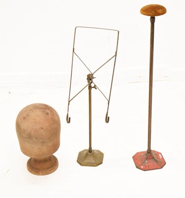 Lot 305 - Two vintage metal shop display stands