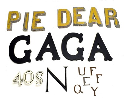Lot 448 - Collection of mostly vintage shop letters and numbers