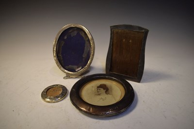 Lot 200 - Four silver fronted picture frames, largest 15cm high.