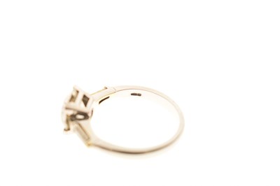 Lot 3 - Old cushion cut diamond solitaire ring
