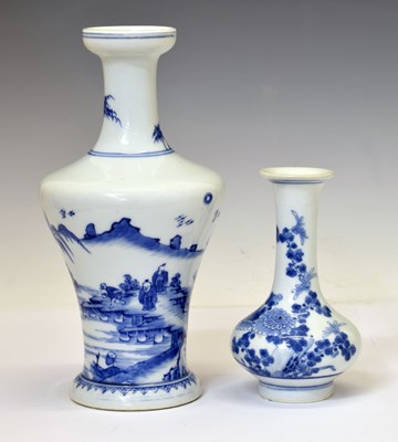 Lot 206 - Two Chinese blue and white porcelain vases