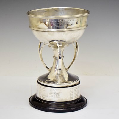 Lot 156 - George V silver trophy cup